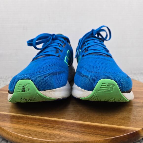 New Balance Mens 9EE Wide 2E Fresh Foam 680v8 Blue Oasis Lime Leaf Running Shoe - Picture 4 of 12